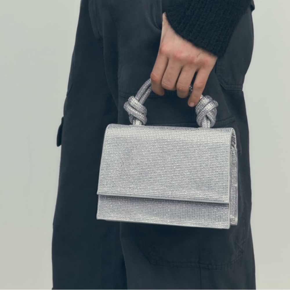 Silver mini city bag! #Zara